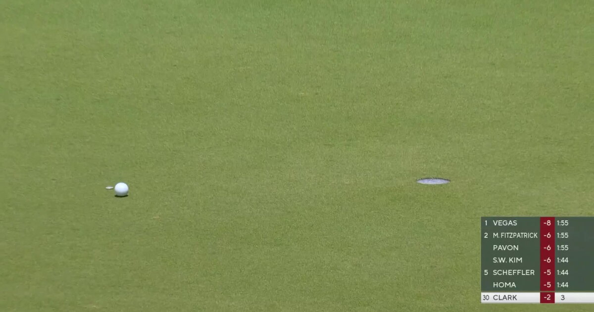 Fv8787 Wyndham Clark 2nd Shot on No. 4 Hole - 2025 PGA Championship Round 3 ...