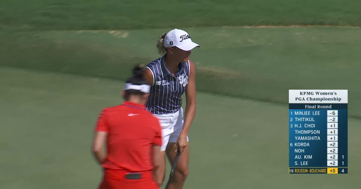 P Roussin Pauline Roussin-Bouchard 2nd Shot on No. 4 Hole - 2025 KPMG Women's PGA ...