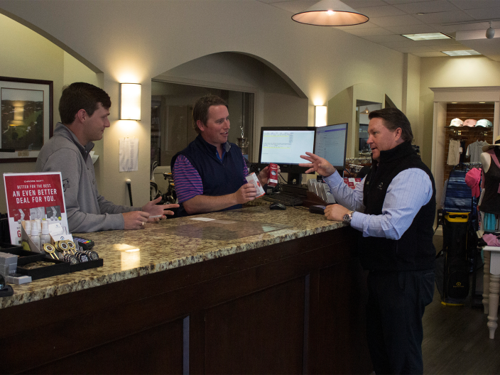 Mike Coleman, Omni Barton Creek PGA Director of Golf Operations, and some of his staff.