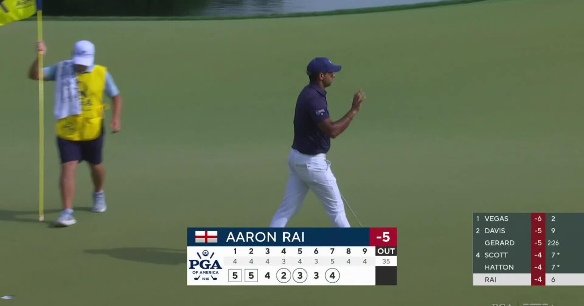 Aaron Rai Aaron Rai 4th Shot on No. 7 Hole - 2025 PGA Championship Round 2 | PGA ...