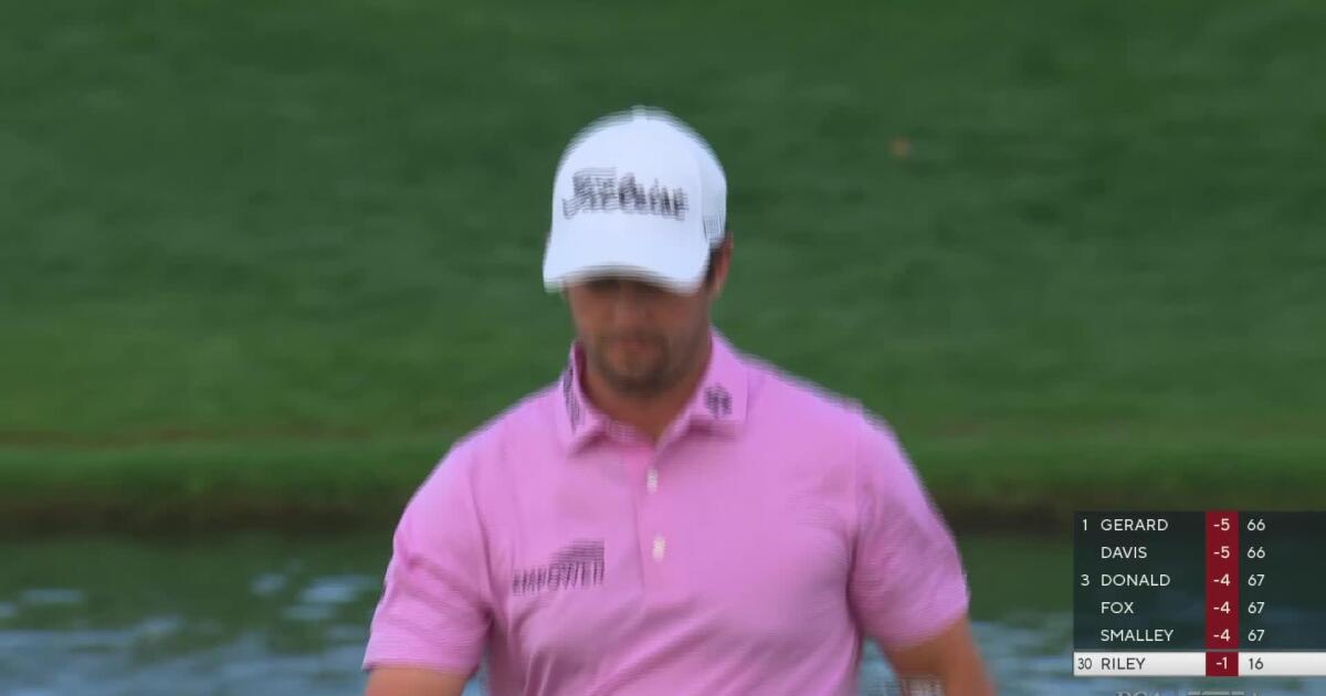 Davis Riley 5th Shot on No. 16 Hole - 2025 PGA Championship Round 1 ...