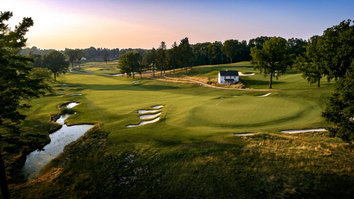 Aronimink Course Aerial