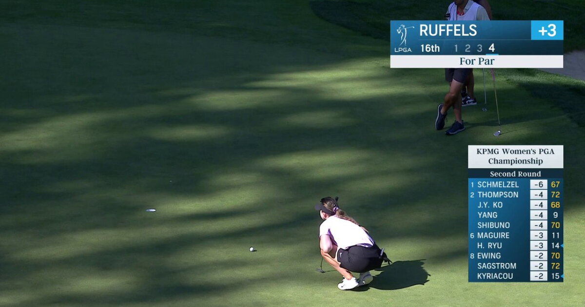 G Ruffels Gabriela Ruffels 4th Shot of the 16th Hole in the 2024 KPMG Women's PGA ...