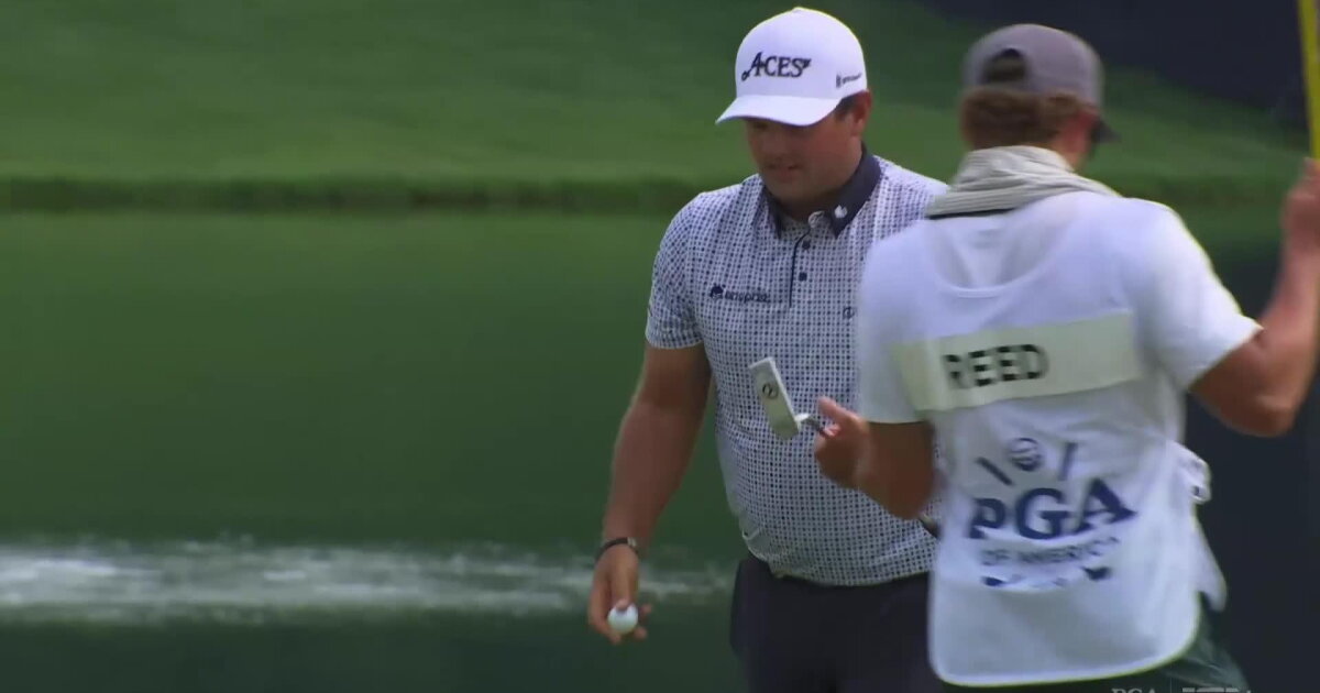 Oath Patrick Reed Patrick Reed 3rd Shot on No. 17 Hole - 2025 PGA Championship Round 2 ...