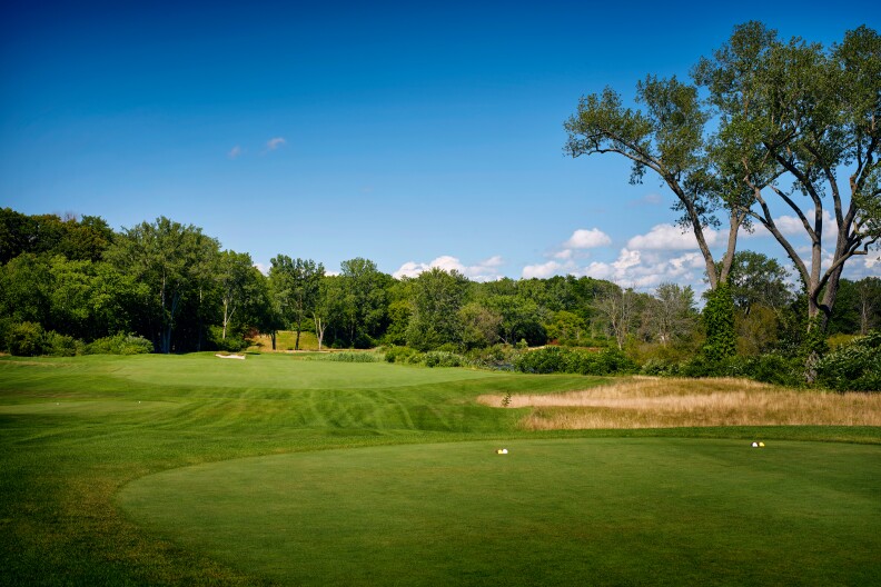 The 14th hole at Harbor Shores